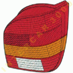 TAIL LAMP RIGHT FORD FIESTA 90-95 