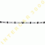 РЕШЕТКА В ПРЕДНА БРОНЯ ДОЛНА БЕНЗИН OPEL ASTRA G 98-04 