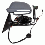 DOOR MIRROR LEFT ELECTRICAL PRIMED WITH HEATER AND INDICATOR WITH 8 PINS AUDI A6 08-11