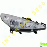 HEAD LAMP RIGHT (WITHOUT MOTOR) H7/H1 VALEO PEUGEOT 207 06-12