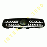 GRILL PLASTIC BLACK (WITH BLACK STRIP FOR SIGN) TOYOTA RAV 4 06-09