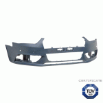 FRONT BUMPER PRIMED WITH HOLES FOR HEAD LAMP WASHERS AND WITH HOLES FOR PARK DISTANCE CONTROL WITH TUV AUDI A4 12-16